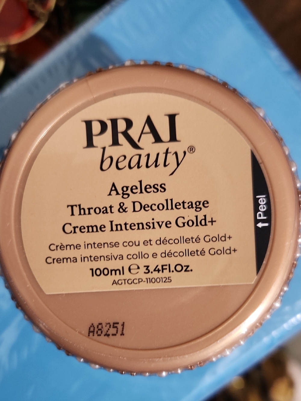 PRAI Beauty Ageless Throat & Decolletage Creme Intensive Gold+ - Tan